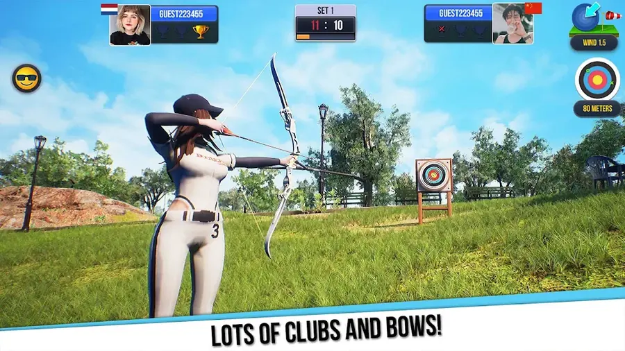 Στιγμιότυπο από το Archery Talent με τρισδιάστατο στόχο τοξοβολίας