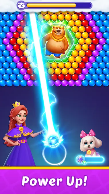 Ταμπλό φυσαλίδων στο Bubble Shooter Kingdom