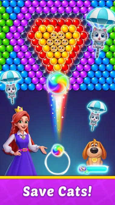 Θεματικό δωμάτιο με φυσαλίδες στο Bubble Shooter Kingdom