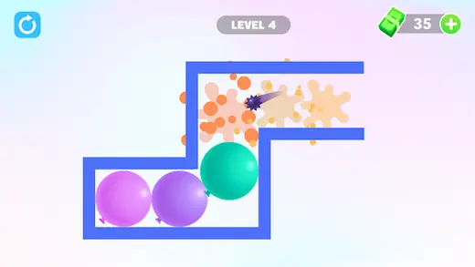 Συστάδα μπαλονιών σε πίστα του Thorn And Balloons: Bounce pop